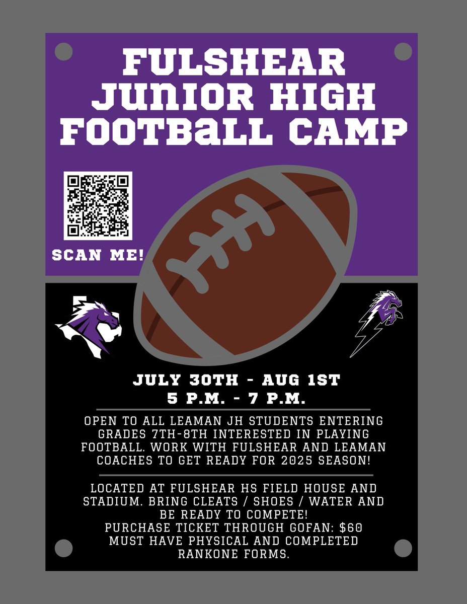 Calling all future Charger football players!