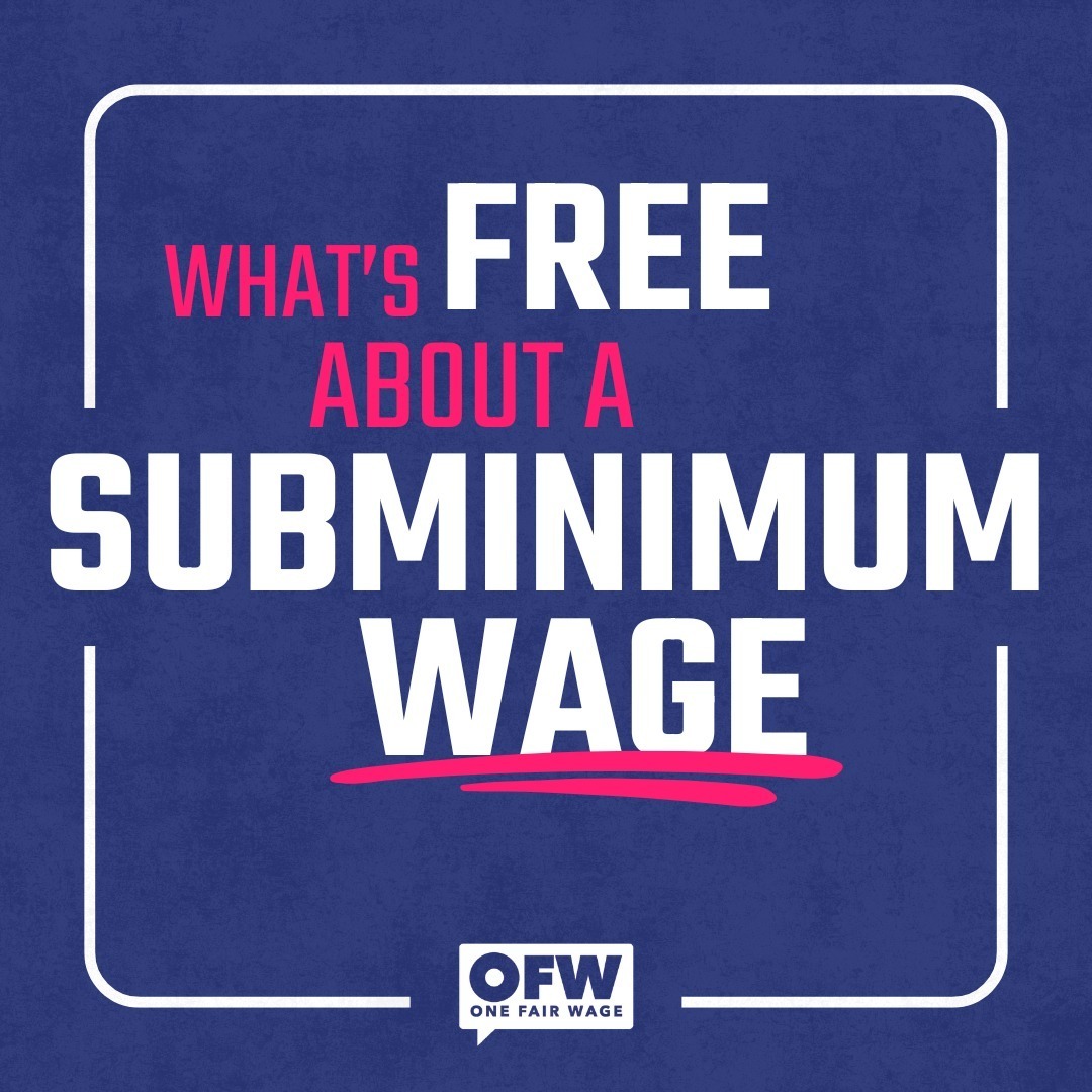 Not a damn thing. Between subminimum wages, attacks on workers' rights, and ICE raids, we're not really in the mood for celebrating. 

#OneFairWage #4thofJuly #LivingWageNow #RaiseTheWage #SubminimumWage