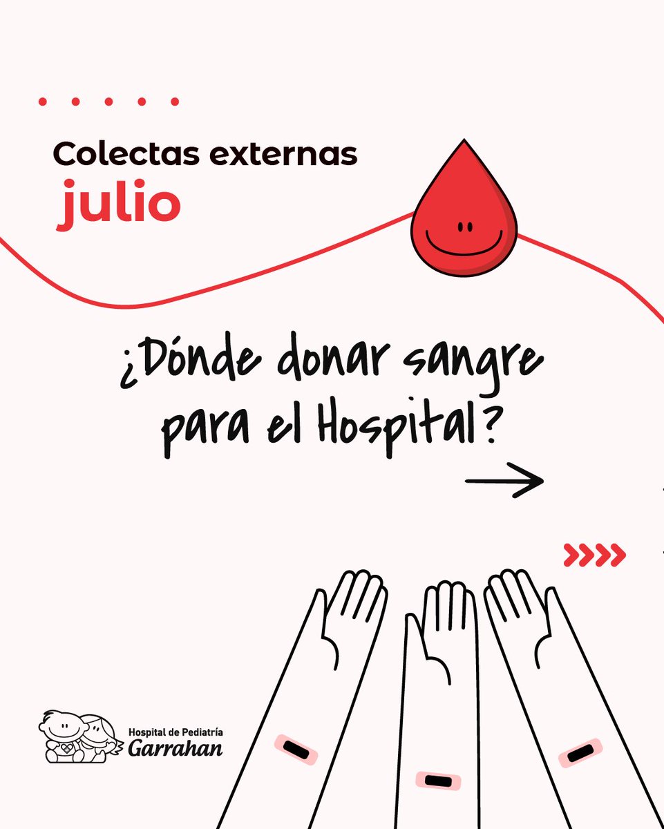 HospGarrahan's tweet image. 🩸 ¿Sabías que donando sangre podés salvar hasta tres vidas?
Este mes volvemos a salir para encontrarnos con vos. Si querés convertirte en donante, podés hacerlo acercándote al punto de colecta que prefieras.
La sangre nos conecta ♥️
👉🏽garrahan.gov.ar/home-hemoterap…