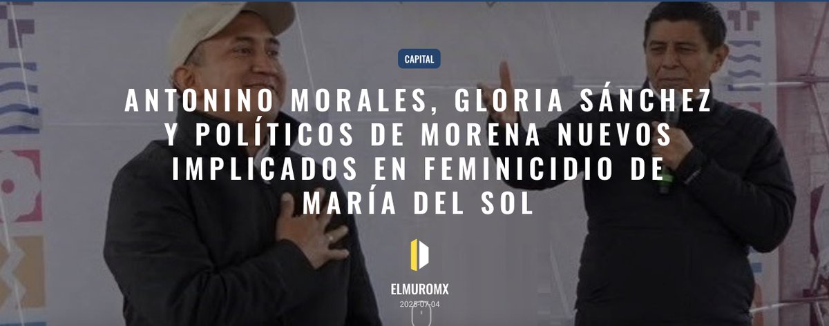#Impunidad |
⚖️📖 En ‘Revelaciones de un Crimen de Estado’, #SoledadJarquín relaciona, en la participación del #crimen de su hija, a caciques que han gobernado #Juchitán y controlan políticamente el Istmo de Tehuantepec.

Juan Carlos. Zavala/ Estado20✍️
🗞️elmuromx.org/2025/07/antoni…