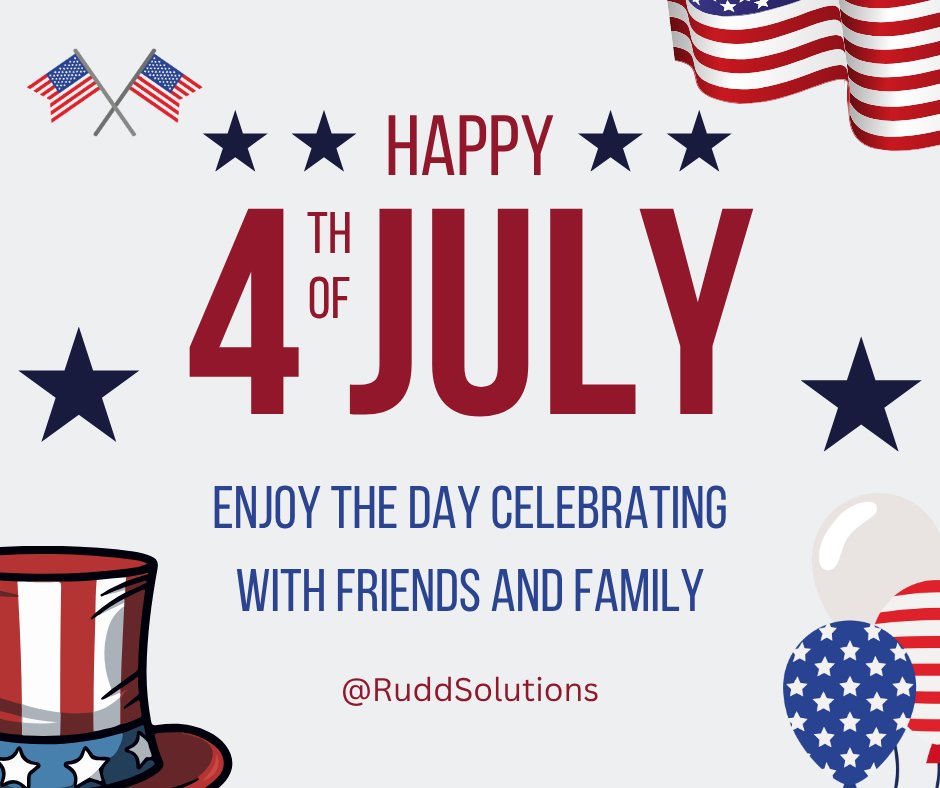 RuddSolutions's tweet photo. Happy 4th of July from Rudd Disability Solutions. Thank you for being a valued part of our community. https://t.co/k79VLxMO7X