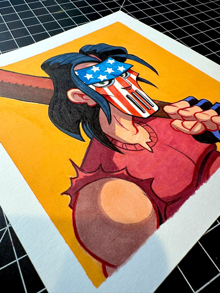 Alex Deligiannis (@alexdeligiannis) on Twitter photo Casey Jones remix! Itโs Independence Day, so I had to do a version with the Stars & Stripes mask. Always loved this look for him. This and other originals are up for grabs at <a href="/SD_Comic_Con/">SDCC Unofficial Blog</a> in 3 weeks, booth 1537. Hope to see you there. Happy 4th of July! #SDCC2025 #TMNT Casey Jones remix! Itโs Independence Day, so I had to do a version with the Stars & Stripes mask. Always loved this look for him. This and other originals are up for grabs at <a href="/SD_Comic_Con/">SDCC Unofficial Blog</a> in 3 weeks, booth 1537. Hope to see you there. Happy 4th of July! #SDCC2025 #TMNT