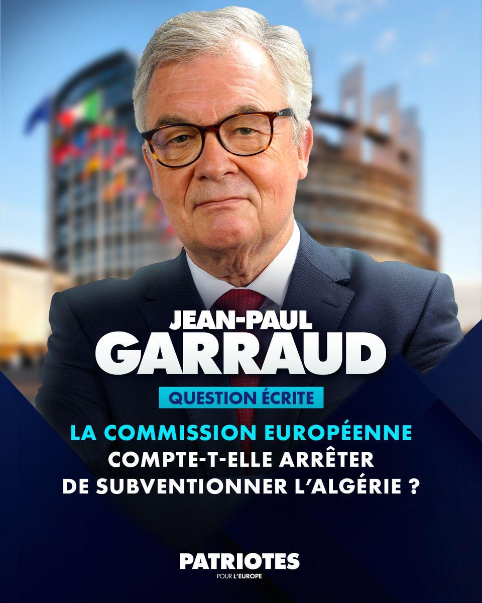 La Commission européenne compte-t-elle arrêter de subventionner l’Algérie ?

Retrouvez ma question écrite adressée à la Commission européenne. ⤵

Lundi 30 juin, Christophe Gleizes, journaliste sportif français, retenu depuis plus d’un an en Algérie avec une interdiction de