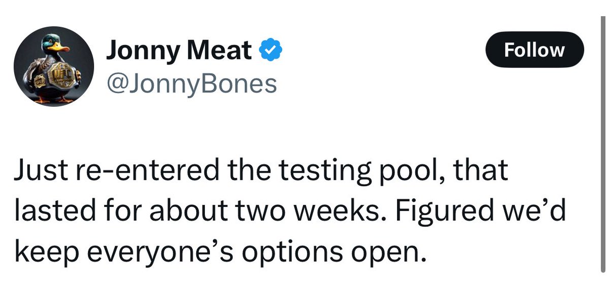 you’ll never see a ufc fighter retire for real 💯