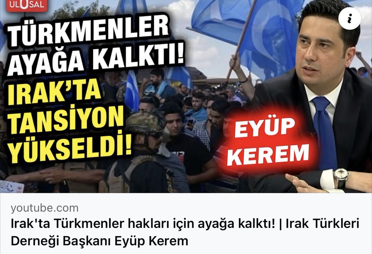 GENEL BAŞKAN EYÜP KEREM’İN ALTUNKÖPRÜ’DE YAŞANAN OLAYLARA DAİR ULUSAL KANAL’A VERDİĞİ DEMEÇ:

youtube.com/watch?v=7B-fjj…