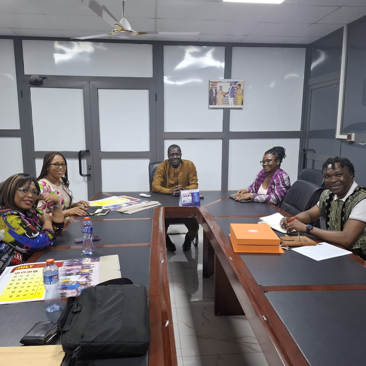 MedadiSsentanda's tweet photo. Exciting week of global collaboration! I joined Profs. Nokhanyo Mdzanga &amp; Harry Kuchah Kuchah, &amp; Dr. Joyce Anku to engage Ghanaian, Ugandan, &amp; South African education leaders for our project on English medium transitions. Also inspired students on gender-inclusive teaching! https://t.co/G8D5yn7u6T