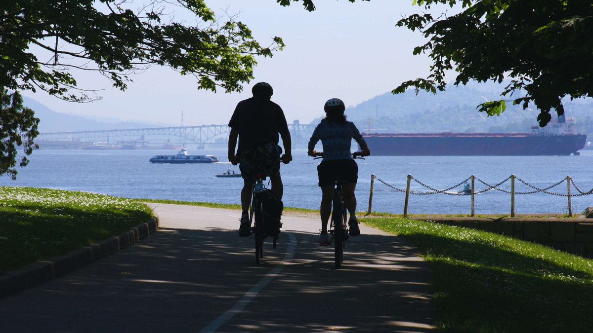POV: You’re biking the Stanley Park seawall, ocean on one side, forest on the other.

#BritishColumbiaDotCom #VisitBC #StanleyPark #Vancouver #Canada #Summer