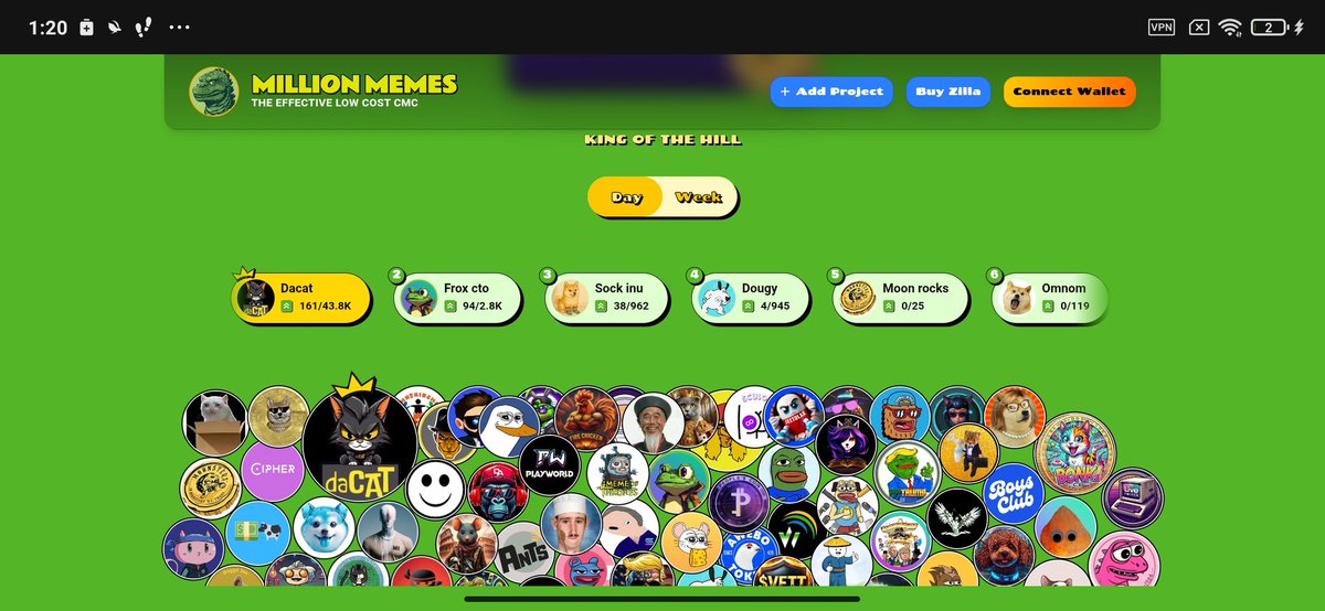 Make sure you can compete with <a href="/daCat_token/">daCAT</a> 🤩 Because they are the true KING 👑 

#2 <a href="/FROXmeme/">FROX CTO Project</a> 
#3 <a href="/Sock_Inu/">Sock Inu</a> 
#4 <a href="/Dougyonsol/">DOUGY</a> 
#5 <a href="/MoonstersWeb3x/">Moonsters</a> 

CA: BpVL9ikYBGuDom81fpDPh7g1af4Ck4sL2Kq4odnc2uj8