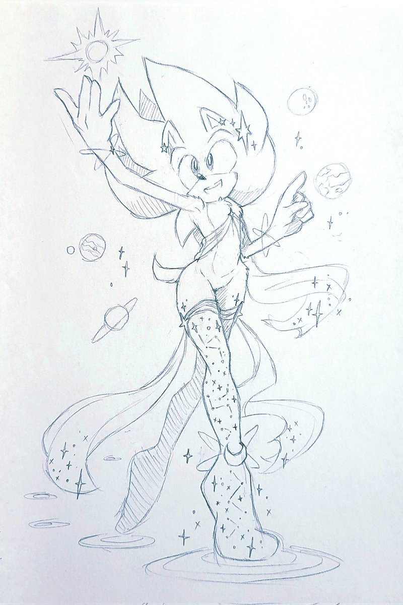 tsuukiyaki's tweet photo. I think super sonic is really pretty https://t.co/JRxXiF0168