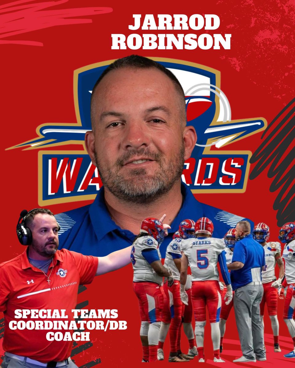 XFLMike's tweet image. NEWS:

Amarillo Warbirds announce Jarrod Robinson as their Special Teams Coordinator &amp;amp; Defensive Backs Coach.

Per @WTXWarbird Facebook Post

#NAL #NAL2026