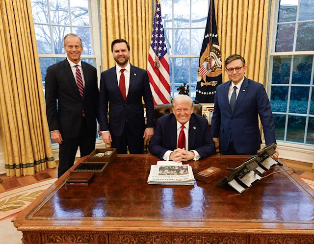 Leader John Thune (@leaderjohnthune) on Twitter photo Spoke to <a href="/POTUS/">President Donald J. Trump</a> earlier today and congratulated him on his big, beautiful victory for the American people. The Senate couldn’t have asked for a better partner in this once-in-a-generation effort. Spoke to <a href="/POTUS/">President Donald J. Trump</a> earlier today and congratulated him on his big, beautiful victory for the American people. The Senate couldn’t have asked for a better partner in this once-in-a-generation effort.