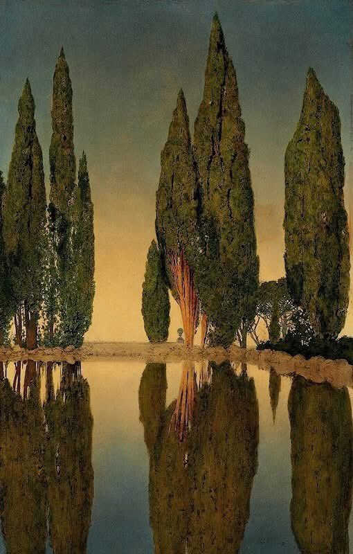 The Reservoir at Villa Falconieri, Frascati
by Maxfield Parrish
