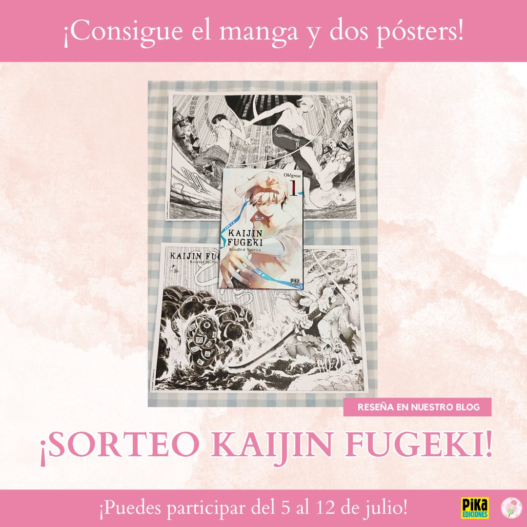 🍡 Hanami Dango (@hanamidangos) on Twitter photo 🎁 SORTEO MANGA 🎁
¡Consigue el primer volumen de 'Kaijin Fugeki - Kindled Spirits' y estos dos pósters!
Participar es muy fácil 👇
1️⃣ Sigue a <a href="/PikaEdiciones/">Pika Ediciones</a> y a nosotros.
2️⃣ Da RT y ❤.
3️⃣ Menciona a un amigo en comentarios.
🍀 ¡Mucha suerte! ~Válido solo España~ 🎁 SORTEO MANGA 🎁
¡Consigue el primer volumen de 'Kaijin Fugeki - Kindled Spirits' y estos dos pósters!
Participar es muy fácil 👇
1️⃣ Sigue a <a href="/PikaEdiciones/">Pika Ediciones</a> y a nosotros.
2️⃣ Da RT y ❤.
3️⃣ Menciona a un amigo en comentarios.
🍀 ¡Mucha suerte! ~Válido solo España~