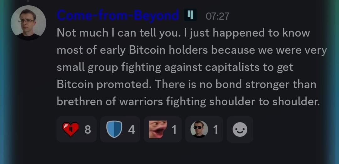 DegenDunnaz's tweet image. When a Bitcoin OG in the $QUBIC chat starts talking about the recent movement of 80K BTC, you know something’s brewing. Wouldn’t be surprised if CFB is sitting on 800K BTC, just waiting to unload it on the capitalists, perfectly timed for when Trump, government, and the banks…