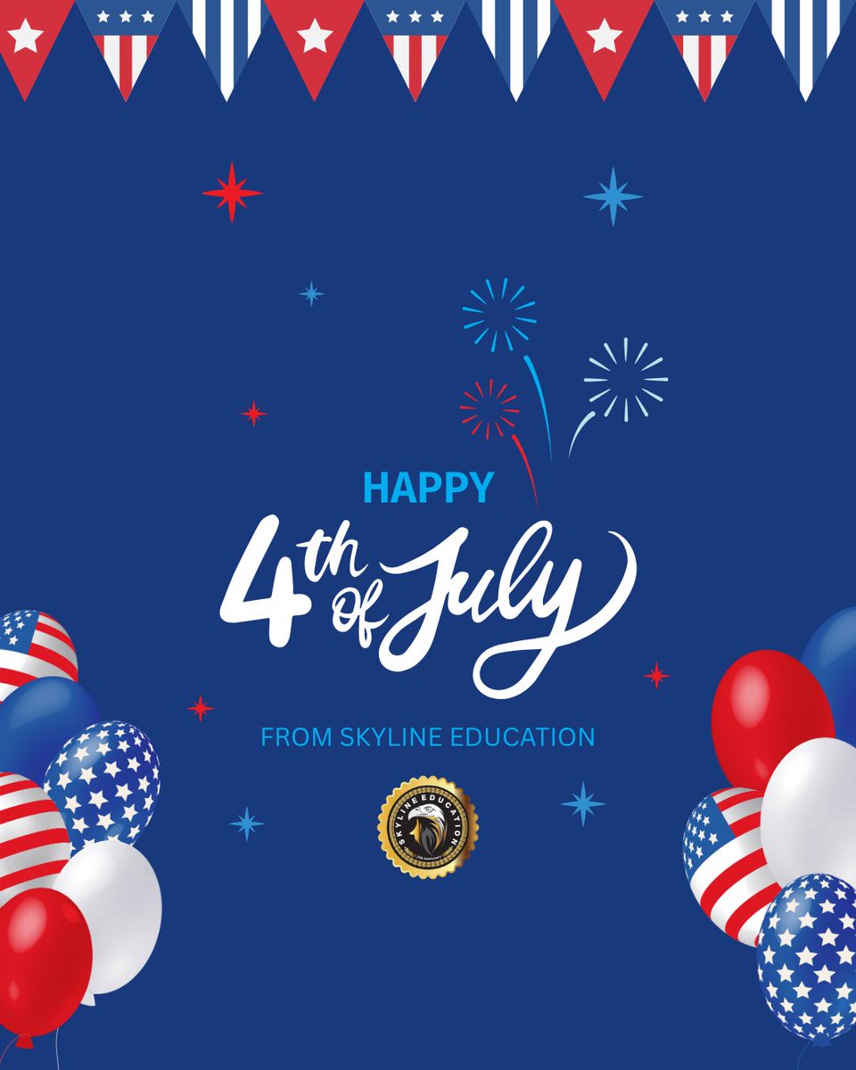 SkylineEd's tweet image. Happy Fourth of July! 🇺🇸
