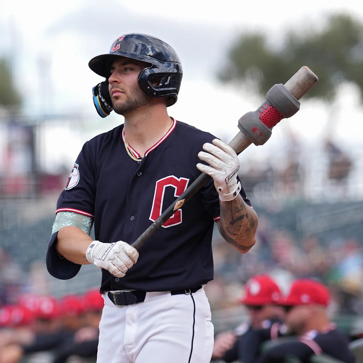 JoeNogaCLE's tweet image. An update on CJ Kayfus, who left yesterday’s game for Columbus after sliding into first base and injuring his leg:
Upper shin contusion. Out today with the early game, but day-to-day and they don’t expect it to be something significant, per the Guardians.