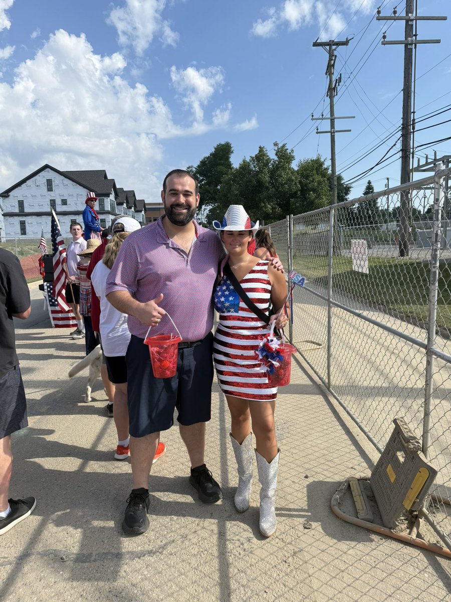 mjwgoblue's tweet photo. THAT
WAS
AMAZING!

Thank you to all the volunteers who helped produce a wonderful showing at the Northville Independence Day Parade. Candy was flying, patriotic music was bumping, and there was nothing more satisfying than the HUNDREDS of cheers from children, teens, parents and seniors along the route!

Can't wait for next year, but it felt great to be back!