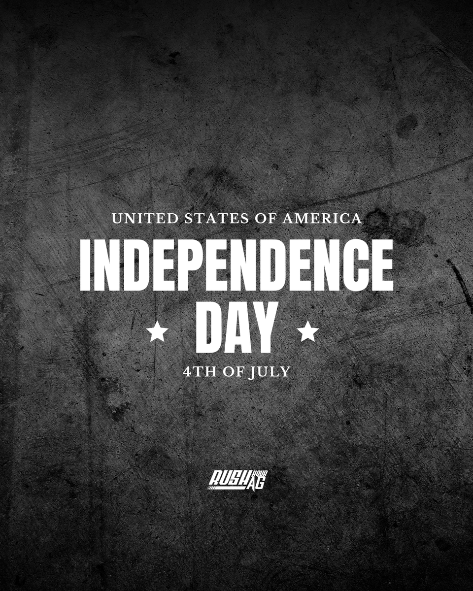 rushhourag's tweet photo. Celebrating the freedoms that built this nation—farming, speaking up, building dreams, and passing it on.
Rural America keeps it growing. Stay safe, celebrate big, and honor the responsibility of freedom.
#RushHourAg #4thOfJuly #FreedomToFarm #RuralPride https://t.co/38KHeXM5fn