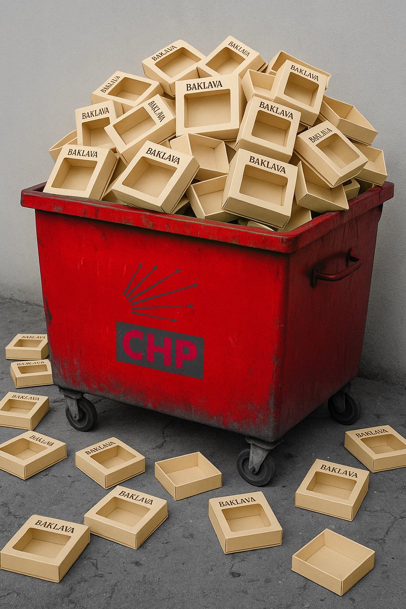 Sanma ki bu rüşvettir.
"CHP'de rakı balık devri kapandı,
Rakı baklava devri başladı."
#HırsızlıkİçinCHP