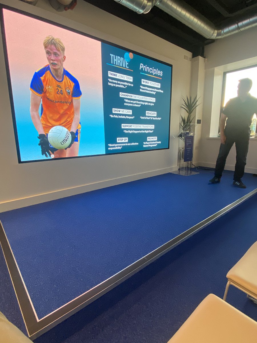KilkennyCandG's tweet photo. Thanks to Jack Cooney - Player Development Lead with the @officalGAA who spoke with our @KilkennyCLG Na Cait Óga academy coaches in our sponsors state of the art offices in @CluneTech 👏 👏 #development #Learning #Drivingstandards https://t.co/dM8FiZDZhG