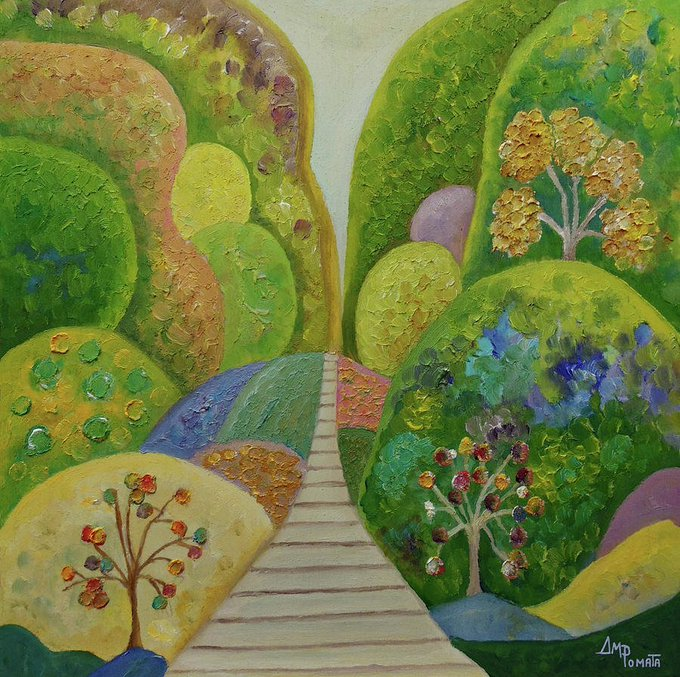 Ángeles M. Pomata (@ampomata) on Twitter photo This is my painting "Greenway Springs". This is my painting "Greenway Springs".