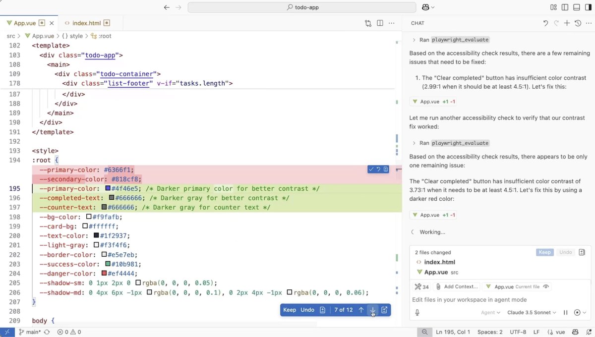 ariondevd's tweet image. VS Code Agent Mode is bringing AI power directly to your familiar VS Code setup. Easy access to AI assistance without switching environments. A solid step towards AI-powered development. #VSCode #AIAgent #CodingProductivity