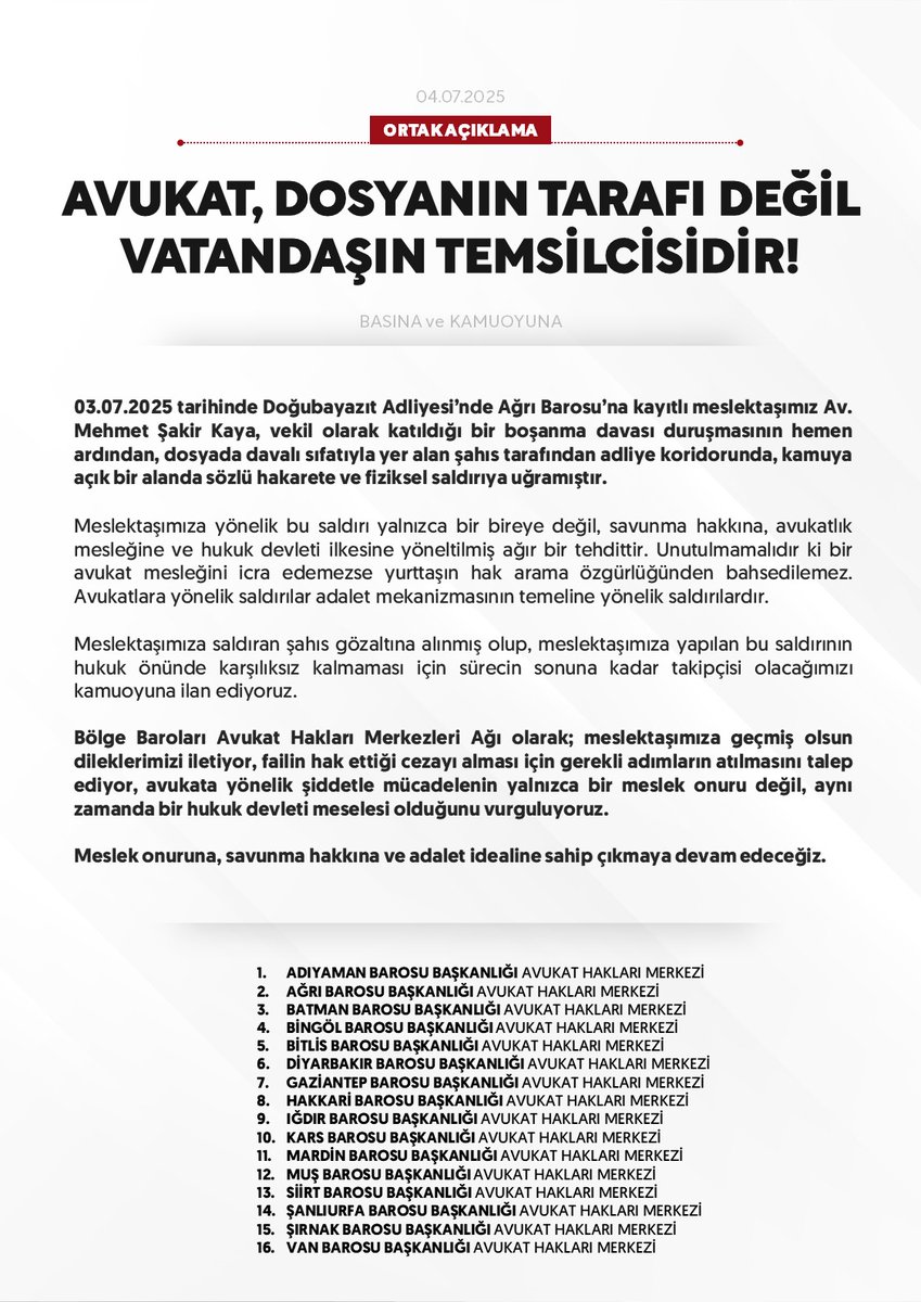 Van Avukat Hakları Merkezi tweet media