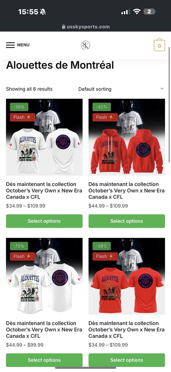 They’re already bootlegging the OVO X CFL collab.