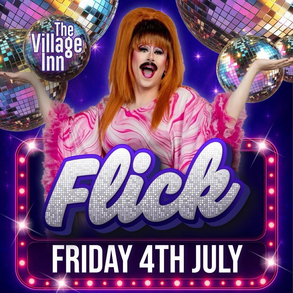 FLICK OFF! IT’S FRIDAY 💅🏻 🪩 

Who’s ready to kick start their weekend with a Flick? 

💄 It’s freaky Friday here at the Village and we have the fabulous <a href="/Flickthedrag/">Flick!</a> with us LIVE at Midnight! 

🪩 PLUS Camp and pop in the Main Room and RnB in the Underground! 

⏰Bsr til 6am