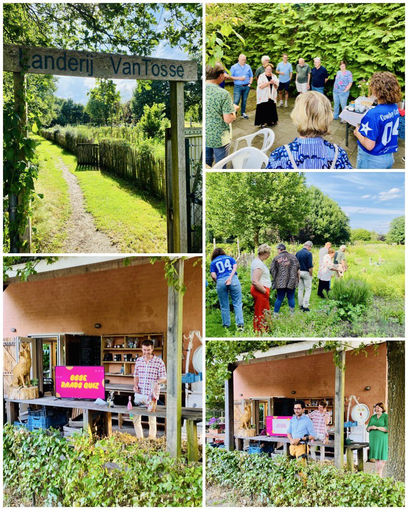 Gezellige Zomerborrel met Gemeenteraad Oss , fijn om even luchtig de reces periode in te luiden op locatie bij Landerij VanTosse.