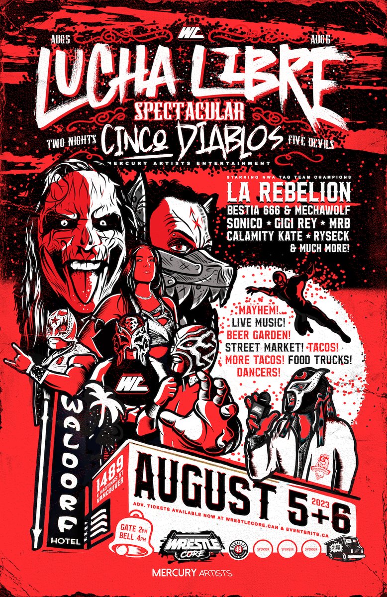 Lucha Libre Spectacular 7 | Furia Del Norte - mailchi.mp/mercuryartists…