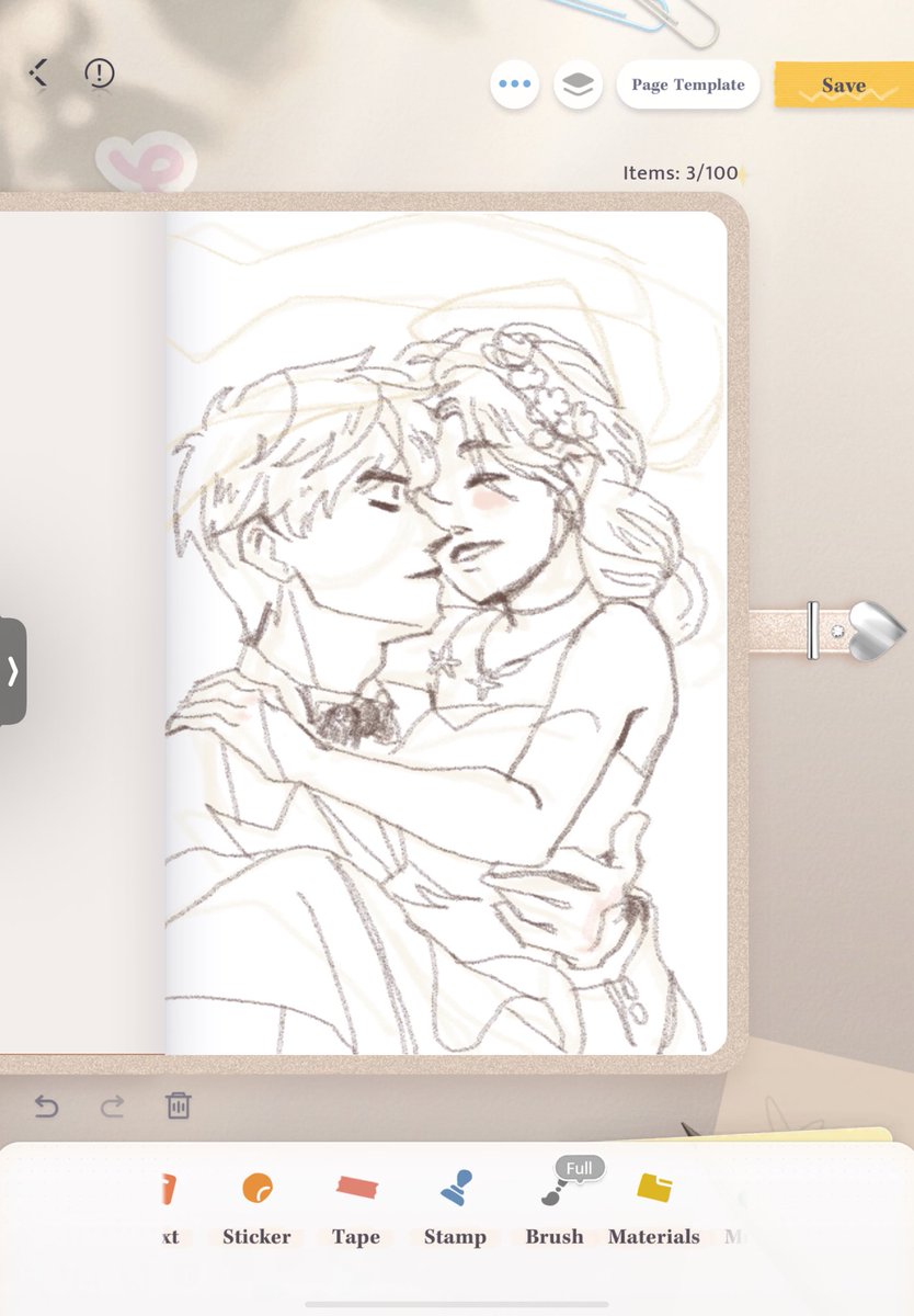 thesunsetprincs's tweet image. I heard we’re drawing in the journal??#Zayne #LoveandDeepspace