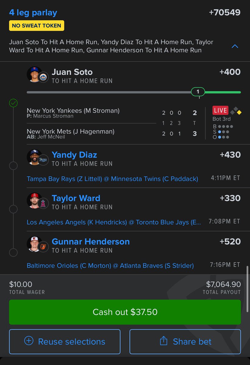 TeeMedz's tweet photo. @MLBHR @BetMGM 😅 https://t.co/Yk9kdlZbWR