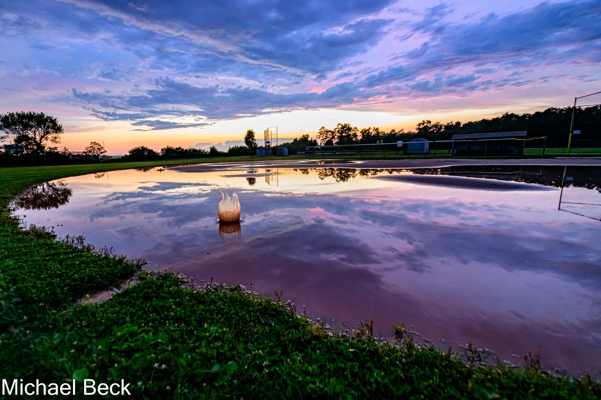 It was just like this last night.