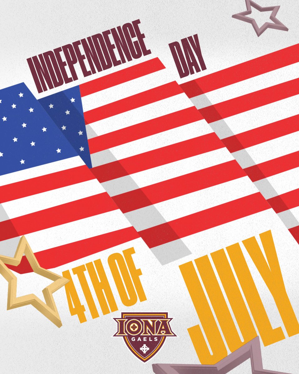IonaGaelsMBB's tweet image. 🎇 Celebrating the red, white & blue, and always repping the Maroon & Gold.
Happy Fourth of July from Iona MBB!
🇺🇸🦅💥
#GaelNation