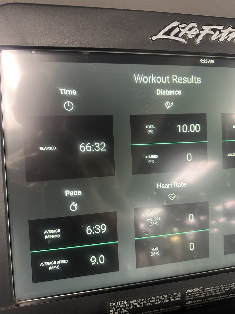 10 miles 6:39 pace! ✅🦾🎆