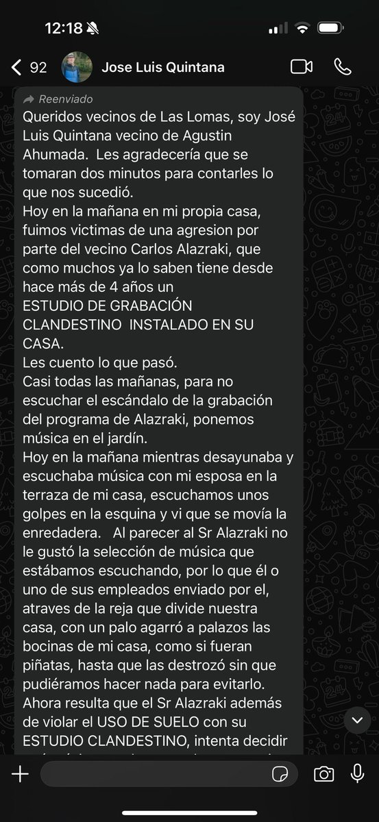 liderfiscal's tweet photo. El miserable propagandista de @alitomorenoc el infumable @carlosalazraki está en serios problemas por invadir propiedad privada y ocasionar daños, difundamos y exijamos que este miserable pague por sus agresiones y que se le clausure el Estudio Clandestino que ha instalado en su casa 👇👇👇👇👇