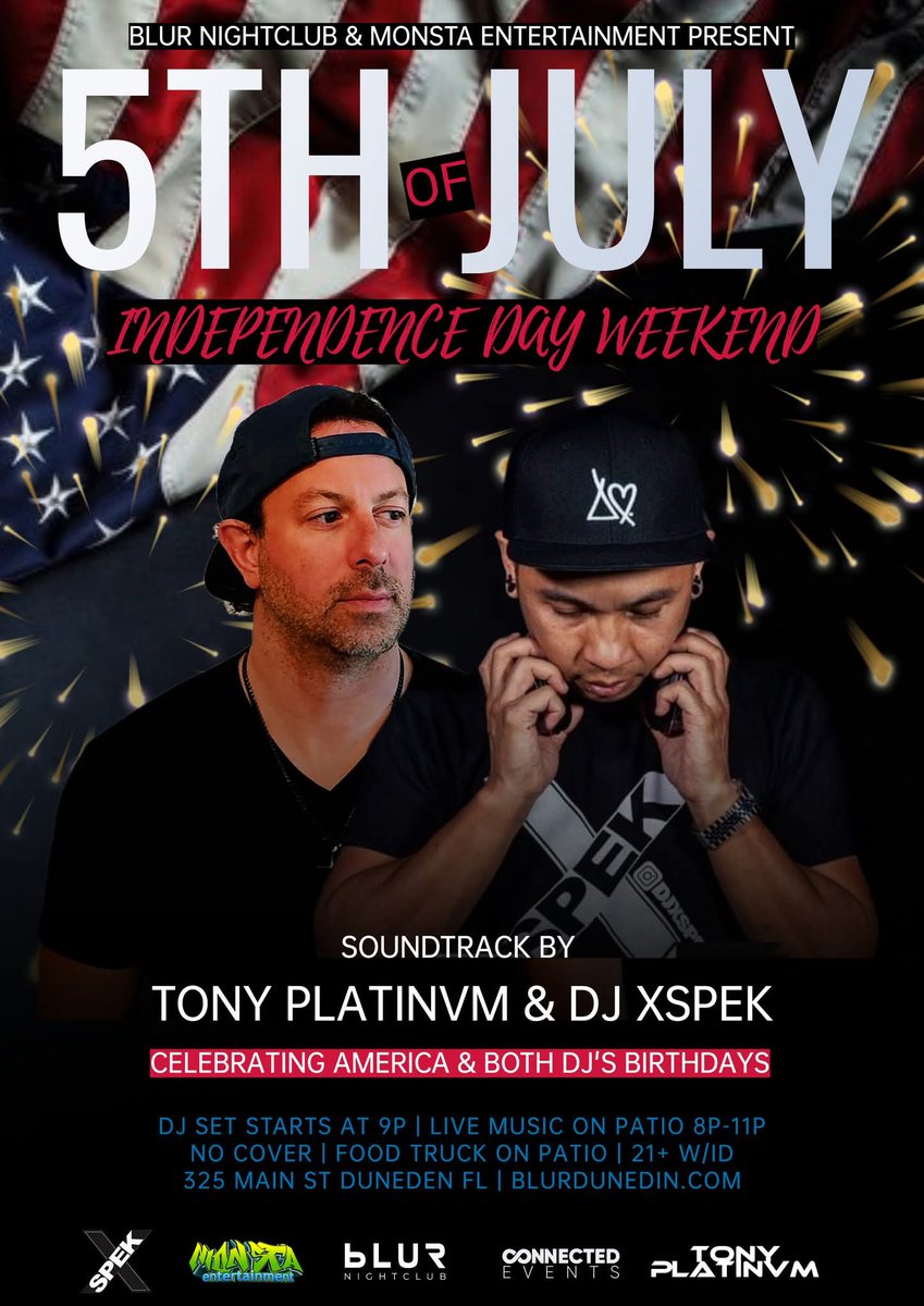 TonyPlatinvm's tweet photo. Happy 4th of July 🇺🇸
Big weekend of events ahead celebrating America &amp; my birthday (July 7) 
#America #FourthOfJuly https://t.co/hzIPC5x5bJ