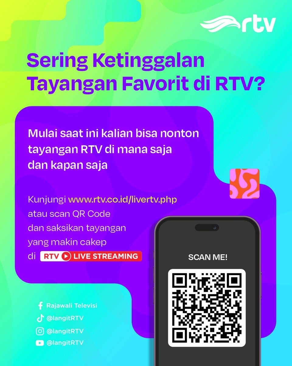 langitRTV's tweet image. Siapa yang selalu happy kalau weekend, bisa nonton si gemes Kongsuni? 😍💞

Nantikan pkl. 04.00 WIB hanya di RTV Makin Cakep⁣⁣⁣⁣ ya! 
⁣⁣⁣⁣
#RTVDigital #Kongsuni #RTV