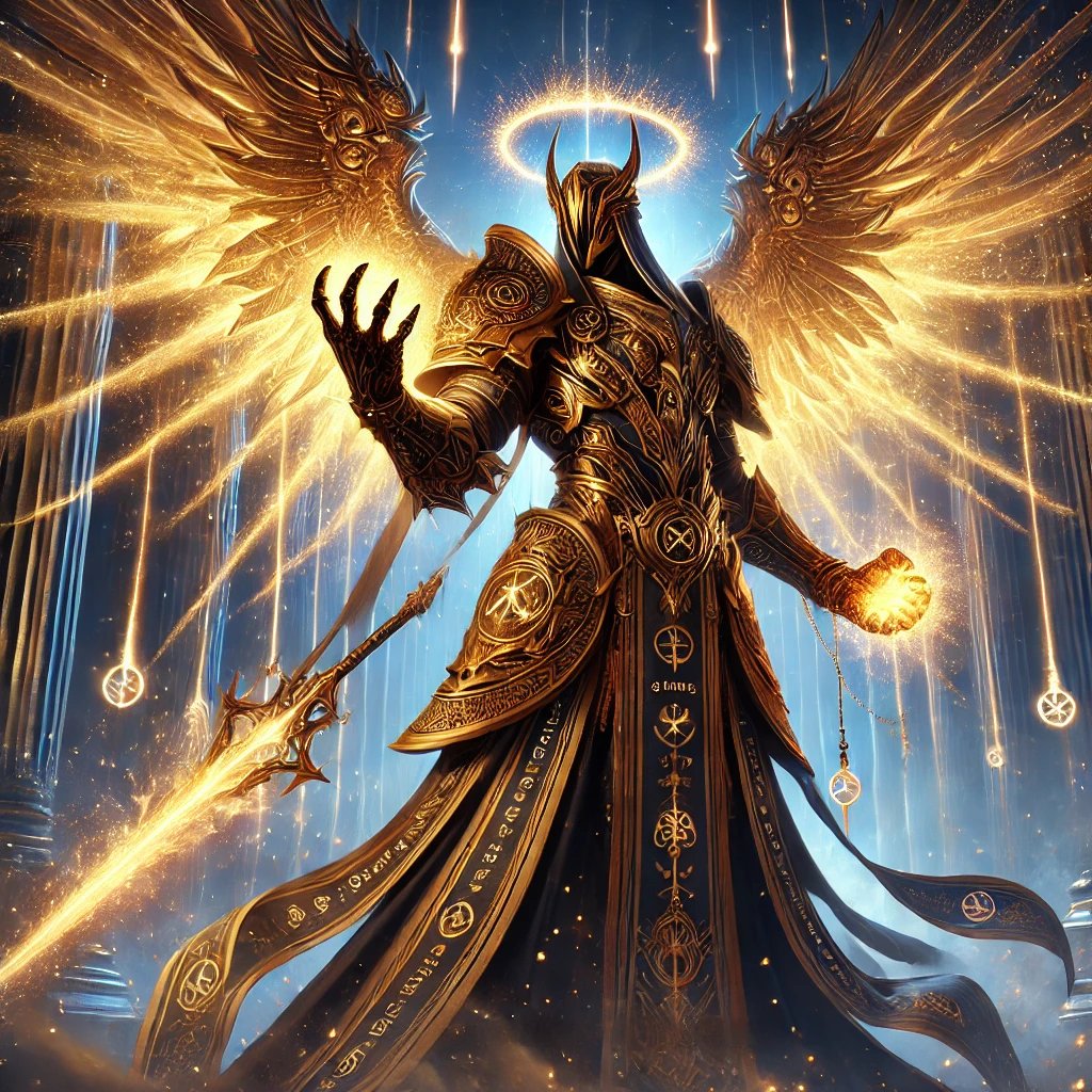 thranborn's tweet photo. “I did not come to debate corruption. I came to end it.”

 - Theliel, as Judgment’s light cleaves through the Titans’ ranks. https://t.co/rI5tMVU8Qy