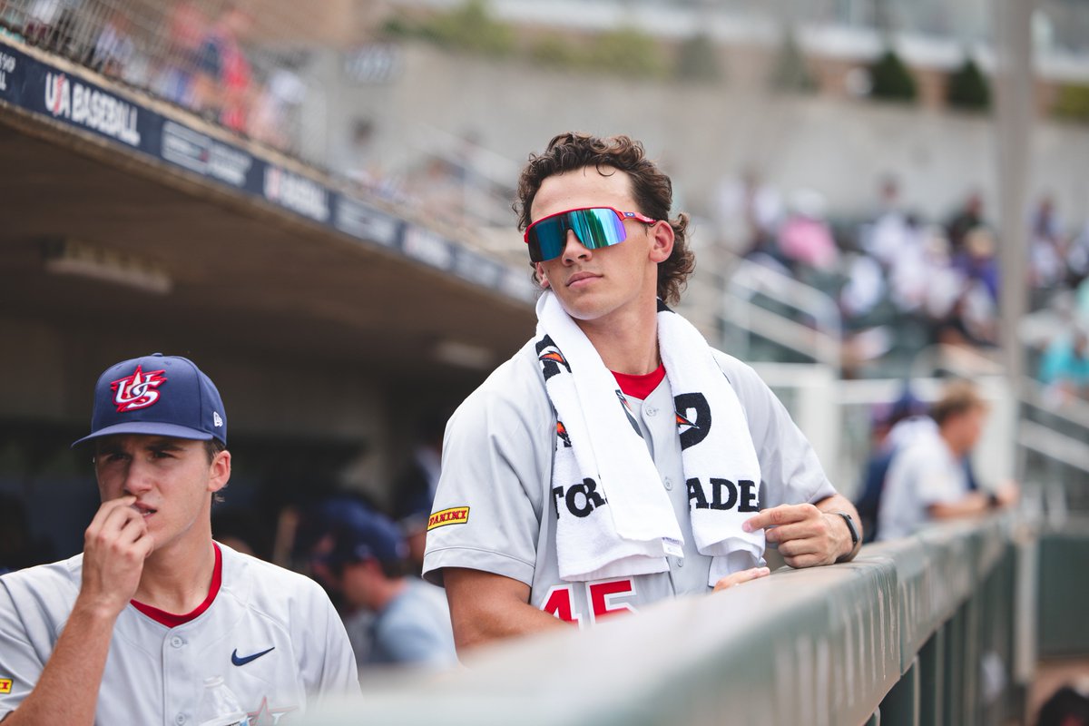 SCU_Baseball's tweet image. &apos;@bayles_max will participate in today’s @USABaseballCNT Prospects game against the Appalachian League Select Team!

All the deets are HERE ⬇️

📍: Kannapolis, N.C.
⏰: 3:30 p.m. PDT
🎥: youtube.com/watch?v=6S32ji…
📊: usabaseball.sidearmsports.com/sidearmstats/c…

#StampedeTogether | #BroncoBoys