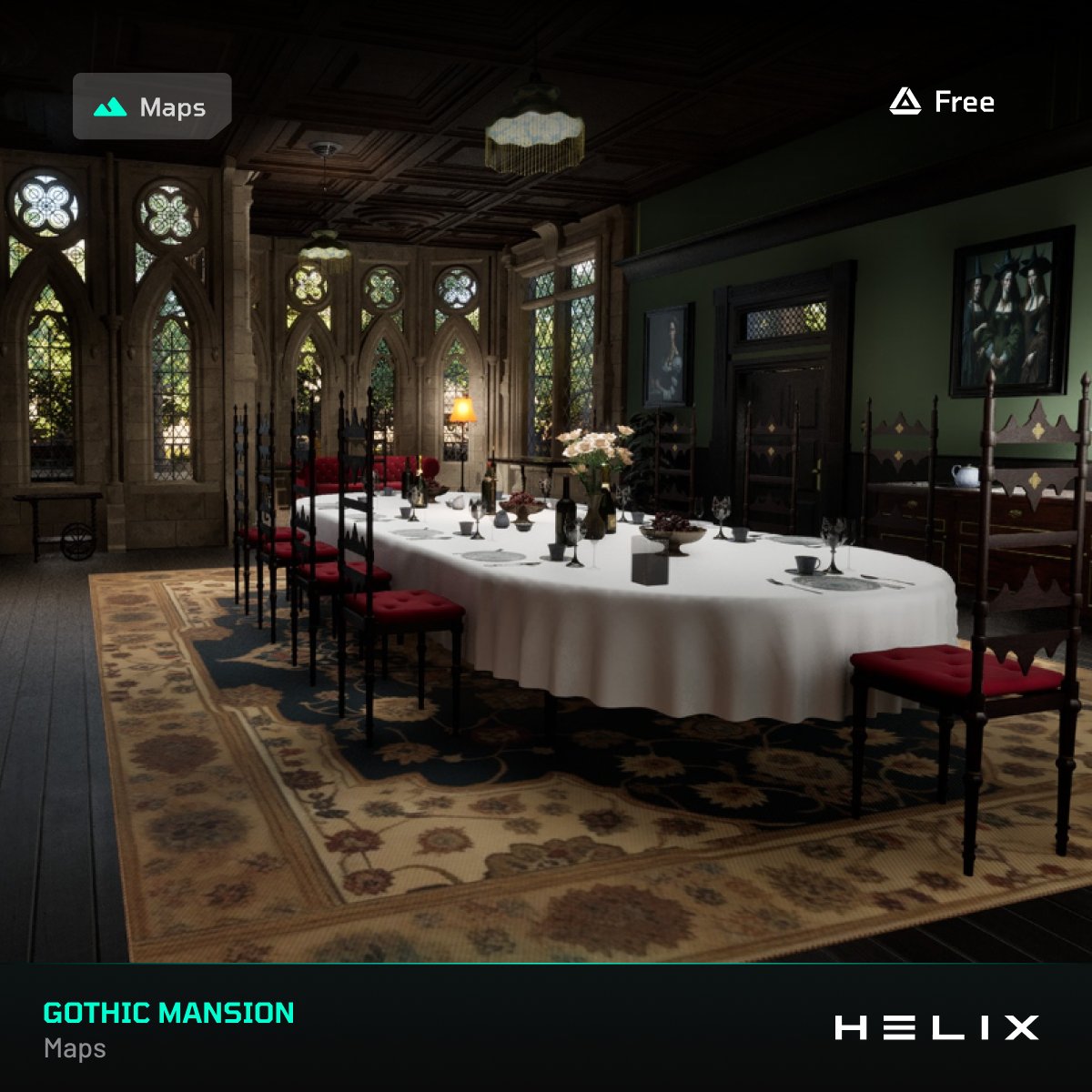 🏰 Gothic Mansion Environment

Step inside a sprawling, 60-room Gothic estate—complete with hidden passages, a private church, and an indoor pool. Designed for rich atmosphere and modular flexibility, this pack is perfect for horror, mystery, or historical storytelling.

📦