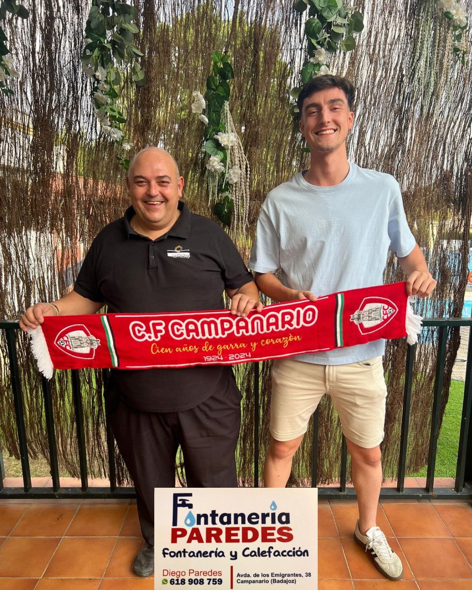 CFCAMPANARIO's tweet photo. FICHAJE | MANU ARROYO 

Refuerzo de lujo para nuestra plantilla 💎
Manu Arroyo, jugador joven pero con experiencia en Tercera División, se incorpora al equipo con su talento, calidad y una zurda que marca la diferencia. ⚡️🦶 https://t.co/vZncAdMTlJ