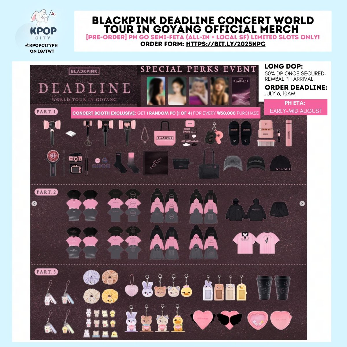 PH GO] BLACKPINK DEADLINE WORLD TOUR IN GOYANG OFFICIAL MERCH