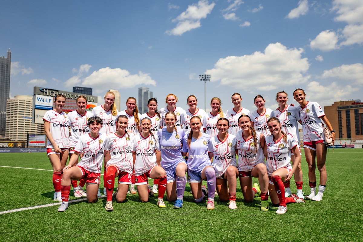Proud of this group and every athlete, coach, and staff member who was a part of our inaugural team on and off the pitch this season. ❤️💛🖤
 
#RivetersRise