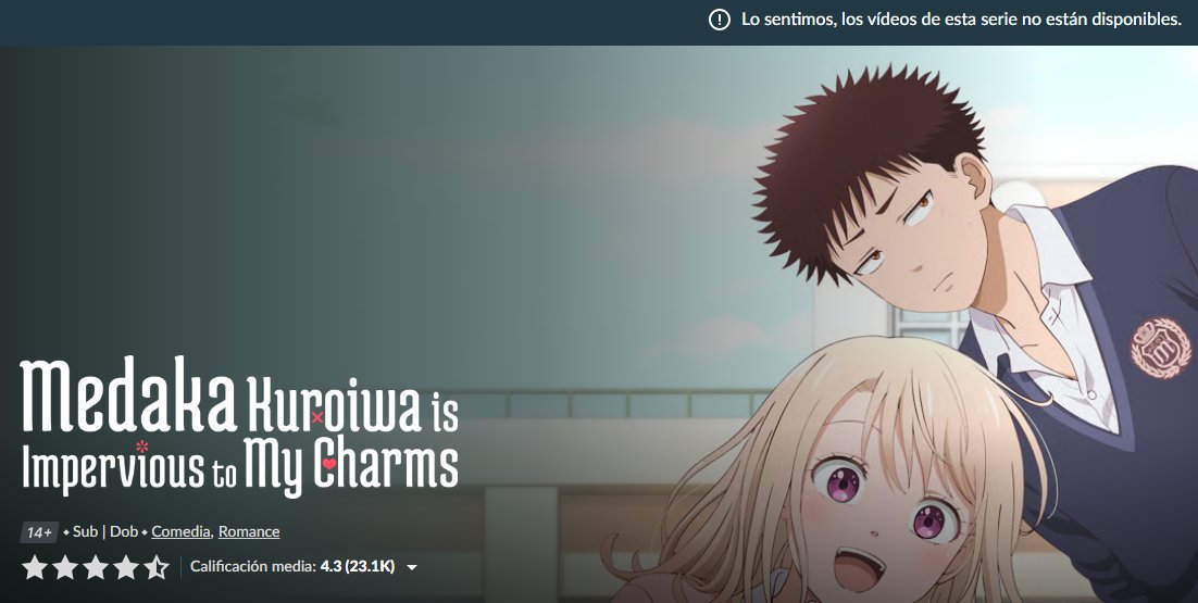 Literalmente bajaron una serie de crunchyroll mientras la estaba viendo

No es que fuera buena, pero me lo voy a tomar personal