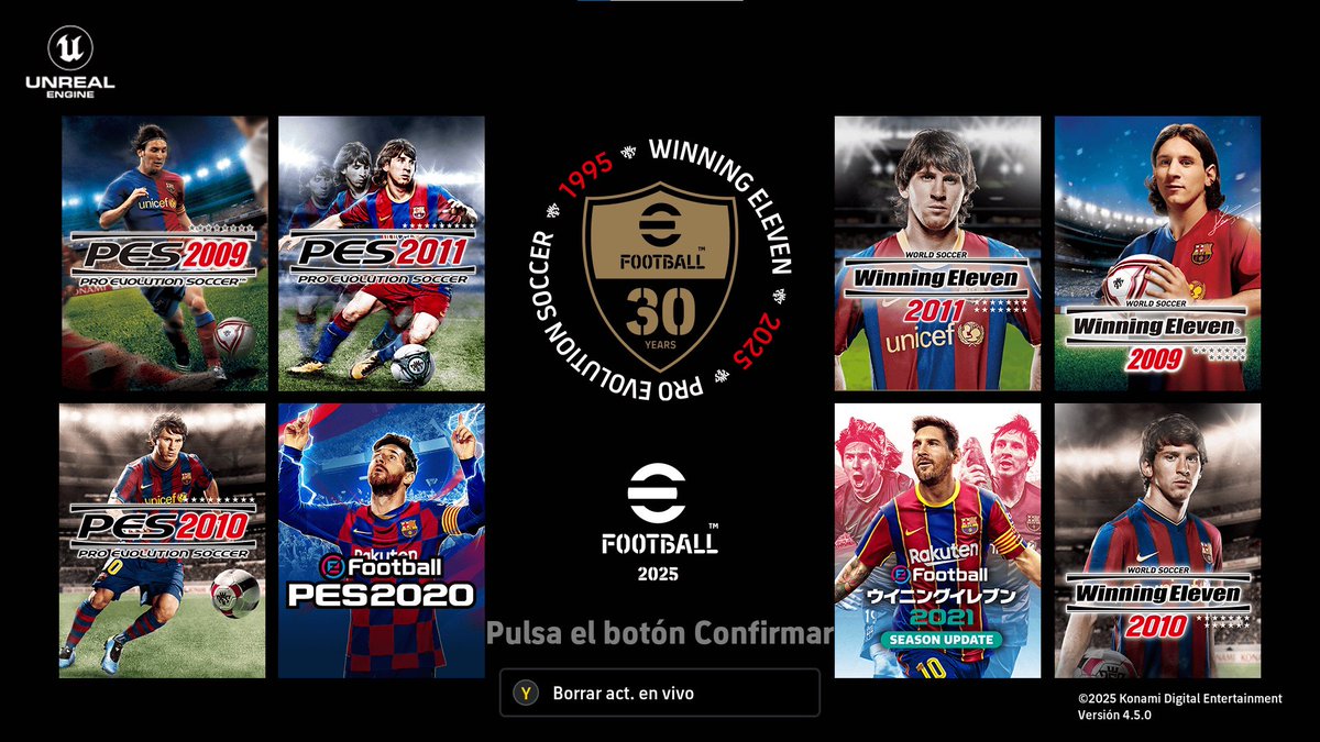 Che.. el menú del Efootball 😍