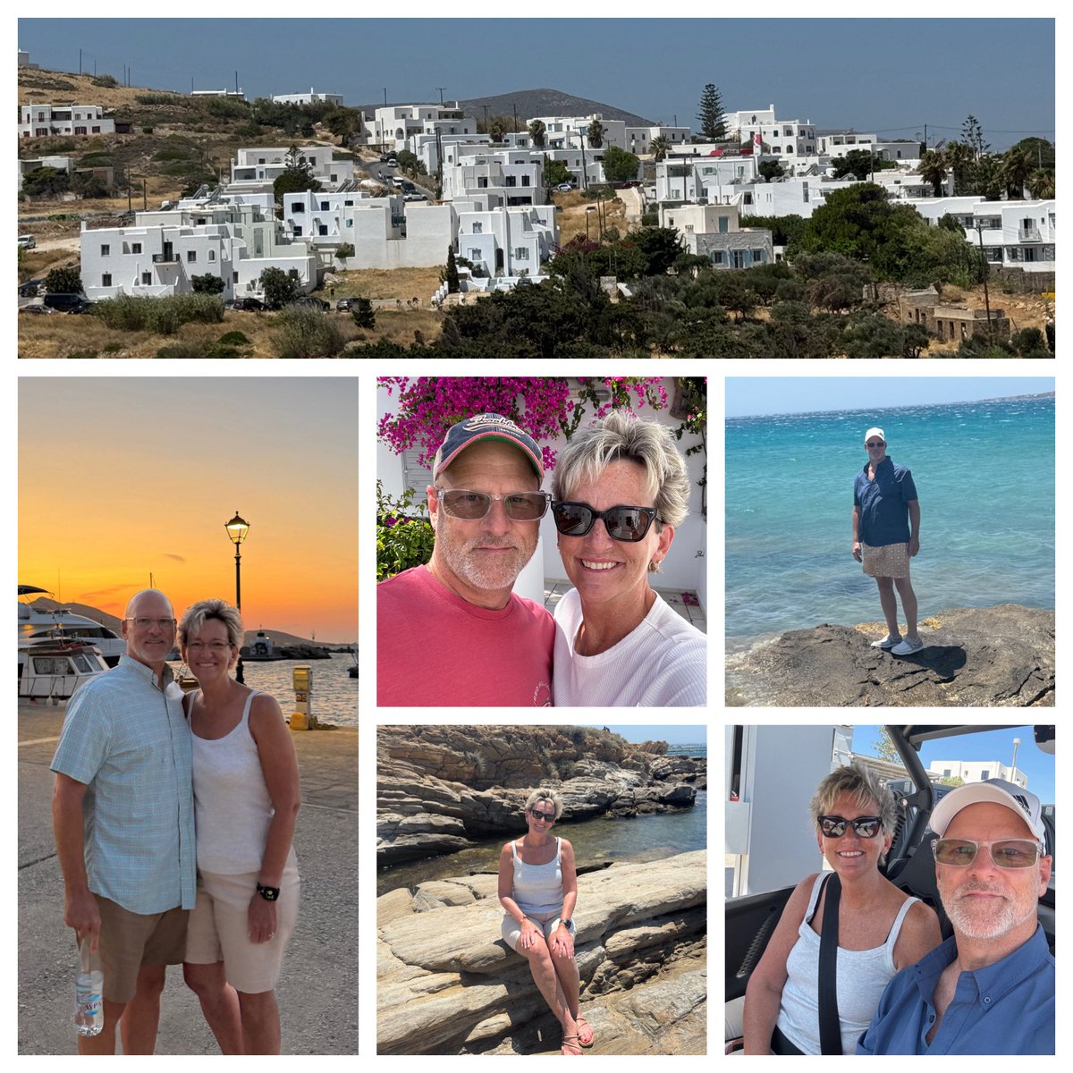 DrCatStephens's tweet image. Where do we go to celebrate our 35th wedding anniversary? ❤️Well, 🇬🇷, of course! What an amazing experience and so much fun! From Athens to Santorini to Paros…each one was spectacular! The food. Teleios! The water. Krystallino! The people. Eidos! The experience. To kalýtero! I…