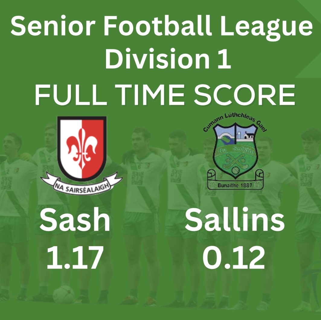 SashGAA's tweet photo. Well done to team and management who are now into the League Final where they will play either Naas or Maynooth.

Daragh Ryan 0.01
Jake Loakman 0.04 (2pt x2)
Conor O’Donovan 0.01
Ryan Kearney 0.01
Ben Loakman 1.07 (2pft x1) 
Karl Hartley 0.01
Cian Costigan 0.02 https://t.co/LyRImmwAK6