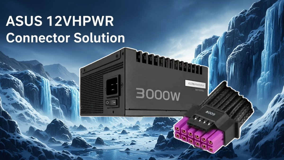 3dGameMan's tweet image. Asus 12VHPWR Connector Solution youtu.be/_bcqRJ1AUcg
#ASUSProWS #PowerSupply #WorkstationPC #HighPerformanceComputing #12VHPWR #PCIe5 #RTX5090 #PCBuilding #HardwareNews #TechHardware #GoldPlated #EnergyEfficiency #PCComponents #GamingPC #ProGrade